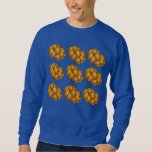 Happy Challah Days Holiday Hanukkah Chanukah Sweatshirt<br><div class="desc">Sweatshirt features an original marker illustration of a loaf of challah bread on a blue background, with HAPPY CHALLAH DAYS on the reverse side. Perfect for Hanukkah, or for an ugly sweater party! This design is also available on other products. Don't see what you're looking for? Need help with customization?...</div>