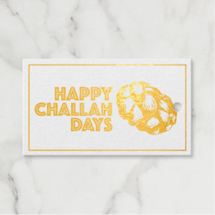 Happy Challah Days Holidays Hanukkah Chanukah Gift Tags