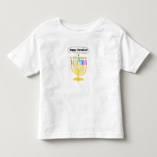 Happy Channukah Menora / Chanukia Toddler T-shirt