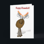 Happy Chanukah! Holiday Card<br><div class="desc">Inside text:  Wishing you to moosed Happy Hanukkah and many MenORah!</div>