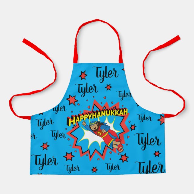 Happy Chanukah Judah Hero Apron (Front)