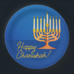 Happy Chanukah! Menorah Paper Plate<br><div class="desc">Happy Chanukah! Menorah Paper Plates</div>