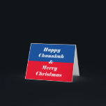Happy Chanukah & Merry Christmas Holiday Card<br><div class="desc">Front: Happy Chanukah! & Merry Christmas! 
Inside: Let's Celebrate!</div>