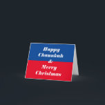 Happy Chanukah & Merry Christmas Holiday Card<br><div class="desc">Front: Happy Chanukah! & Merry Christmas! 
Inside: Let's Celebrate!</div>