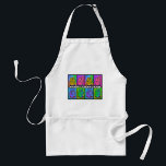 Happy Chanukah Neon Dreidle Standard Apron<br><div class="desc">Happy Chanukah Neon Dreidle Apron. Makes great Chanukah Gift</div>