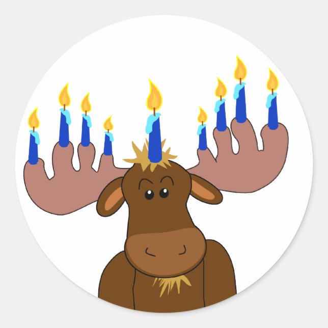Happy Chanukah Sticker (Devant)