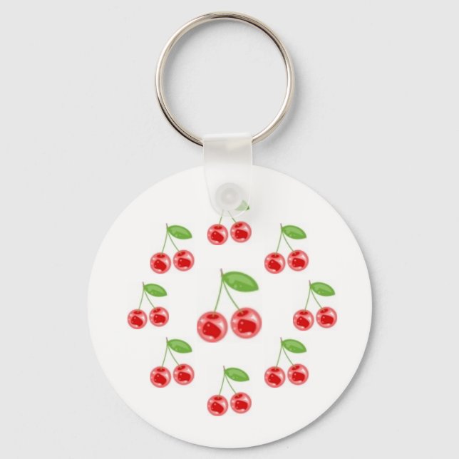 happy cherries, happy cherries, happy cherries,... keychain (Front)