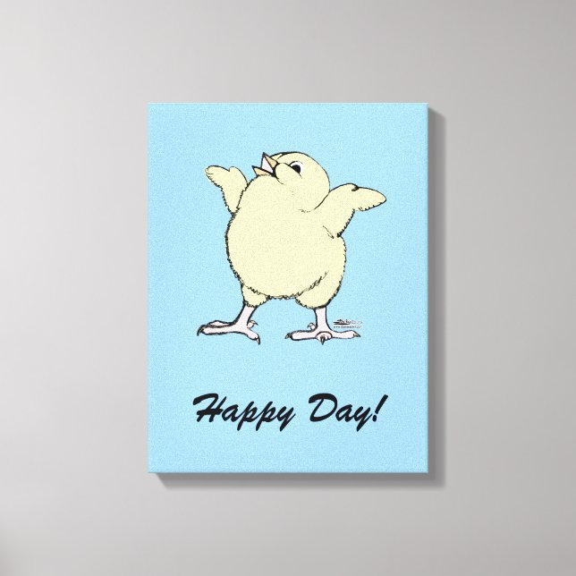 Happy Chick Canvas Print (Front)