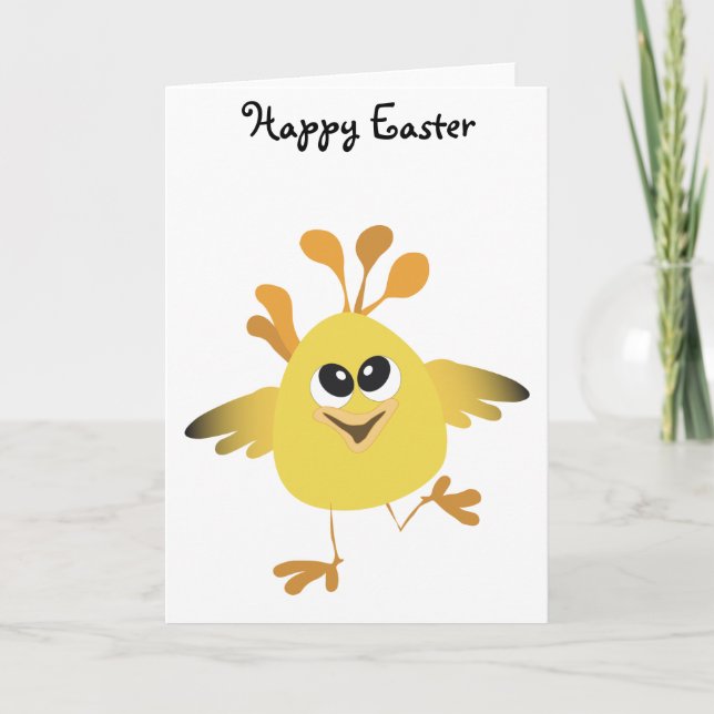 Happy Chick Holiday Card (Front)