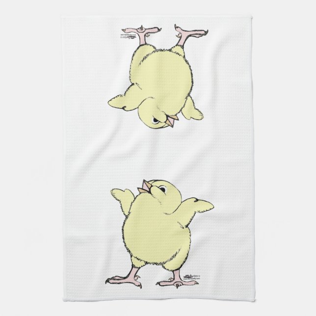 Happy Chick Kitchen Towel (Vertical)