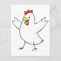 Happy Chicken Hen Cartoon