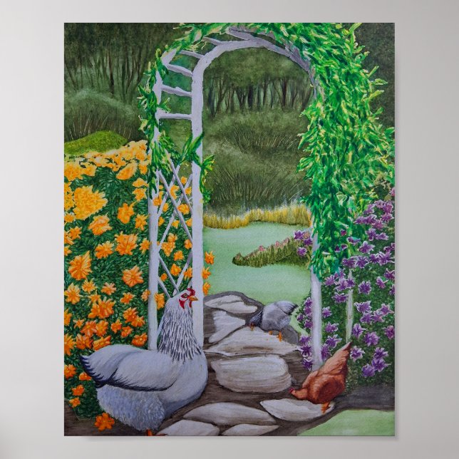 Happy Chicken Park Poster (Front)