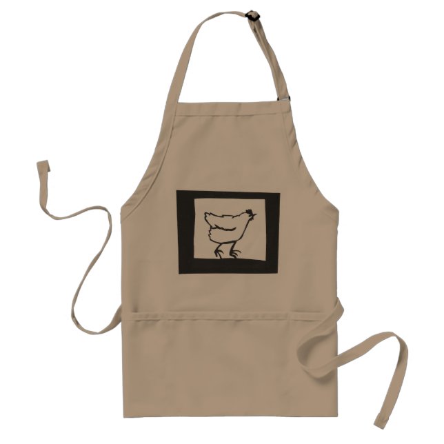 happy chicken standard apron (Front)
