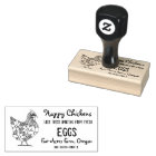 Happy Chickens Egg Carton Stamp