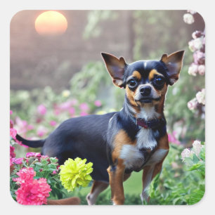 Happy Chihuahua Stickers