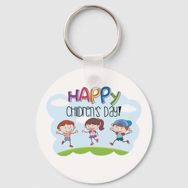 Happy Childrens Day Keychain (Front)