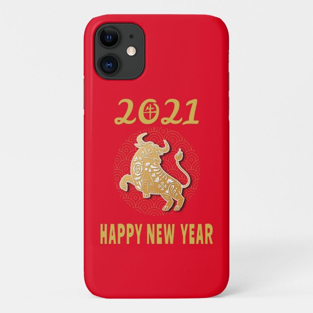 Happy Chinese New Year 2021 Case-Mate iPhone Case (Back)