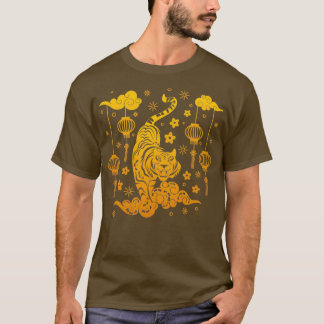 Happy Chinese New Year 2022 Year of the Tiger Gold T-Shirt