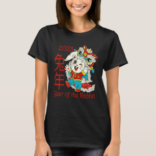 Happy Chinese New Year 2023 Year of the Rabbit Dra T-Shirt