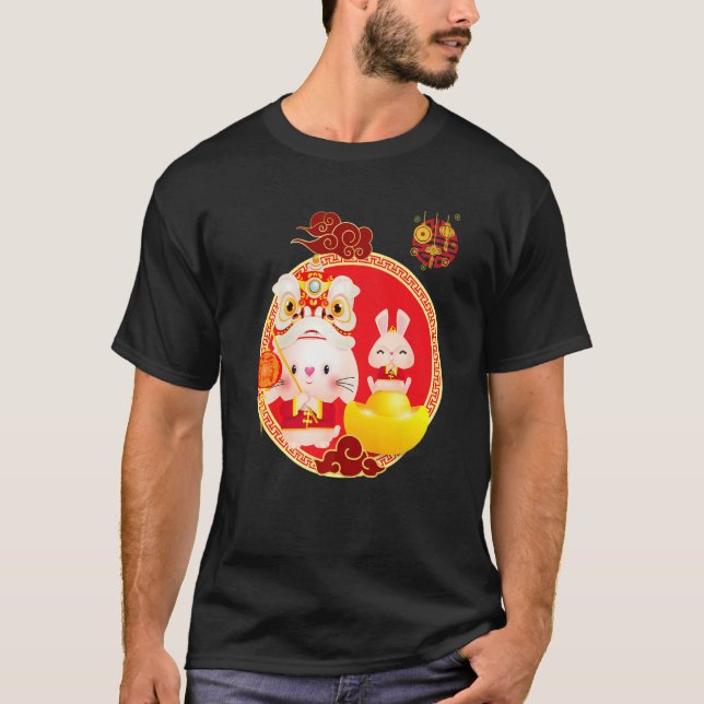 Happy Chinese new year 2023 year of the rabbit zod T-Shirt (Front)