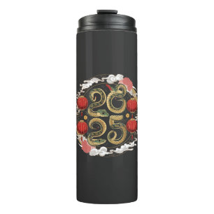Happy Chinese New Year 2025 Snake Culture Thermal Tumbler