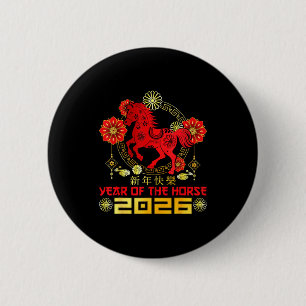 Happy Chinese New Year 2026 Lunar New Year Of The  2 Inch Round Button
