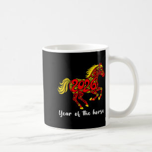 Happy Chinese New Year 2026 Year Of The Horse Horo Coffee Mug