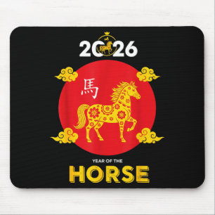 Happy Chinese New Year 2026 Year Of The Horse Mouse Pad