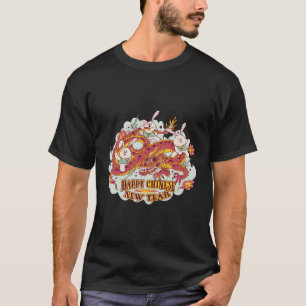 Happy Chinese New Year Bunny Dragon Cinese New Yea T-Shirt