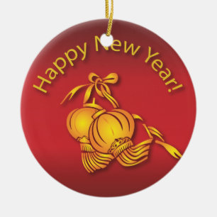 Happy Chinese New Year! Ceramic Ornament