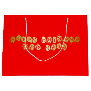 Happy Chinese New Year Large Gift Bag