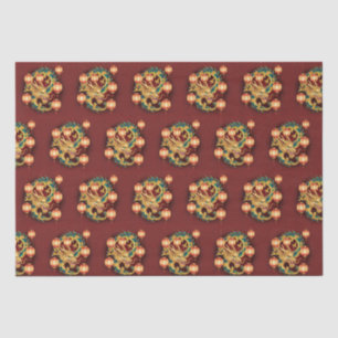 Happy Chinese New Year modern asian pattern Tissue Paper