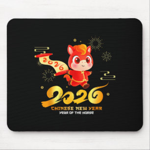 Happy Chinese New Year Of Horse Cartoon Cute For K Mouse Pad
