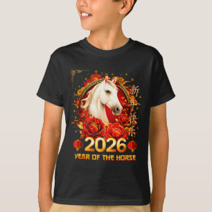 Happy Chinese New Year Of The Horse 2026 Lunar New T-Shirt