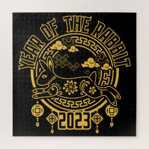 Happy Chinese New Year of the Rabbit 2023 Jigsaw P Jigsaw Puzzle