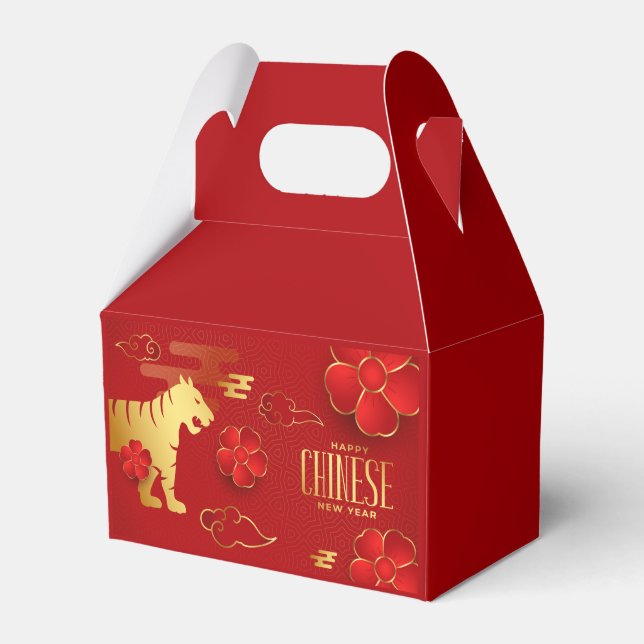 Happy Chinese New Year (Tiger) Favor Box (Front Side)