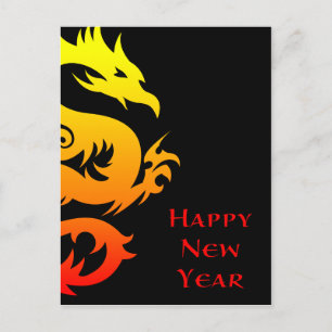 happy chinese new year : year of the dragon 2012 holiday postcard