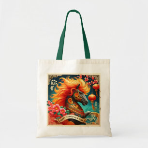Happy Chinese New Year (Year of the Fire Horse) Tote Bag
