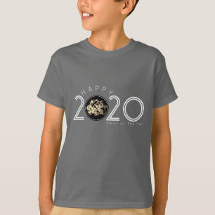 Happy Chinese Rat New Year 2020 Kids T-shirt