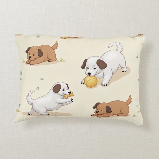 Happy chiot accent coussin 2 (Dos)