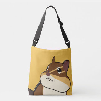 Happy Chippy Chipmunk Orange Crossbody Bag