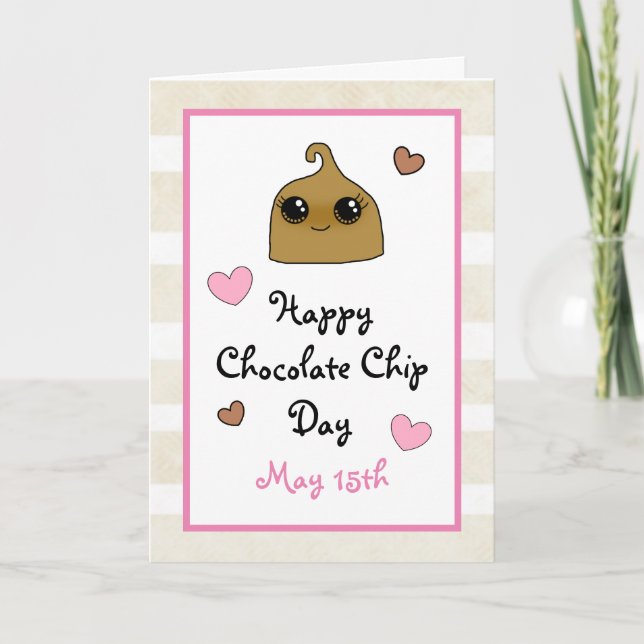 Happy Chocolate Chip Day Funny Holidays Card (Front)