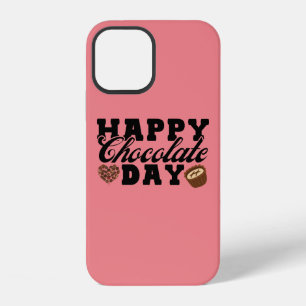 Happy Chocolate Day, Chocolate Lover's Joyful iPhone 12 Case