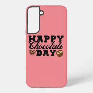 Happy Chocolate Day, Chocolate Lover's Joyful Samsung Galaxy Case