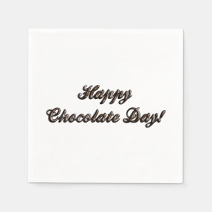 Happy Chocolate Day Napkin