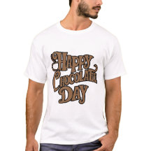 Happy Chocolate Day typographie design t-shirt