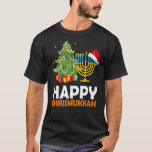 Happy Chrismukkah Christmas Tree Menorah Chanukah T-Shirt<br><div class="desc">Happy Chrismukkah Christmas Tree Menorah Chanukah</div>