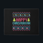 Happy Chrismukkah Funny Jewish Ugly Sweater Gift Doormat<br><div class="desc">chanukah, menorah, hanukkah, dreidel, jewish, Chrismukkah, holiday, latkes, christmas, </div>