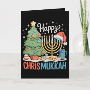 Happy Chrismukkah Hanukkah Christmas Chanukah Holiday Card