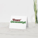 Happy Chrismukkah Holiday Card<br><div class="desc">In a blended blend of festivity,  Christmukkah unites, 
Christmas,  Hanukkah - a union of twinkling lights.
For a mixed religion family,  joy takes flight, 
Amidst traditions and candles aglow so bright, 
In this merry amalgamation,  hearts alight.</div>